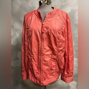 Chico’s salmon color jacket with 80’s vibe‎ size 3/XL